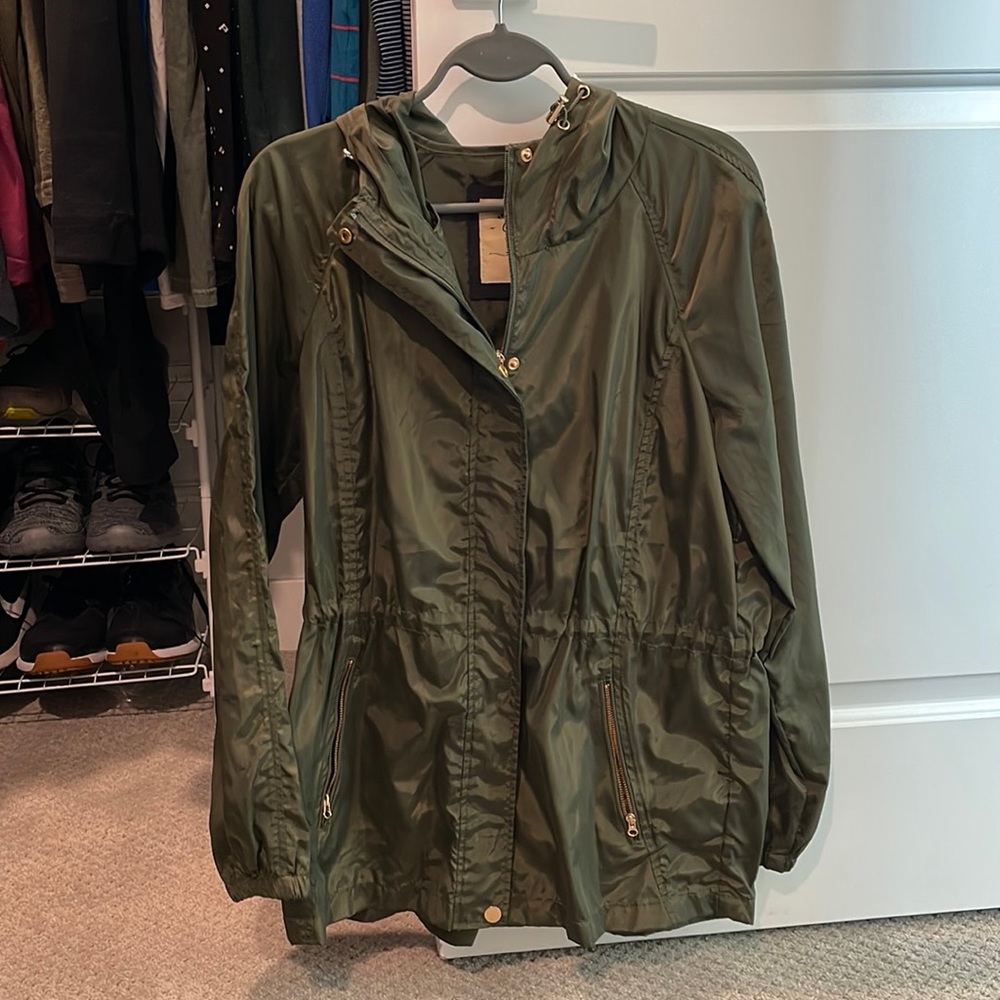 Olive Green weather wicking jacket